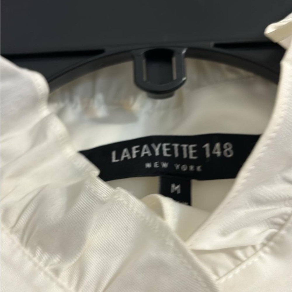 Lafayette 148 New York Cream Blouse